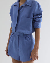 Load image into Gallery viewer, Pleated Shorts Bottom -  Porcelain Blue