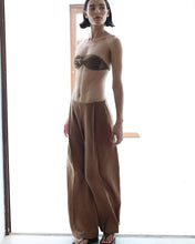 Load image into Gallery viewer, Square Bandeau Ring Bikini Top - Brown