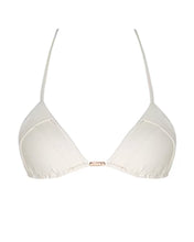 Load image into Gallery viewer, Triangle with Flared Cup Bikini Top - Off-White