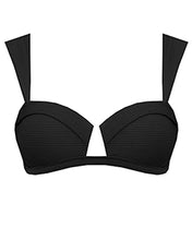 Load image into Gallery viewer, Structured Bikini Top - Ribbed Black