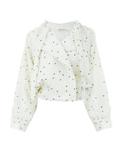 Load image into Gallery viewer, Jacket Top - Off-White Polka Dot Print