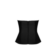 Load image into Gallery viewer, Strapless Vest Top - Black Linen