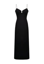 Load image into Gallery viewer, Midi Dress -  Black Linen
