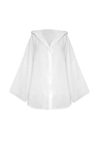 Maxi shirt with hood - Off-White