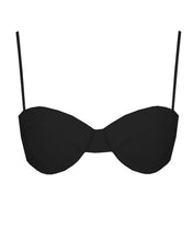 Load image into Gallery viewer, Half Cup Bikini Top - Black