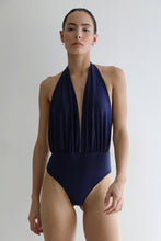 Load image into Gallery viewer, One-front Swimsuit - Navy Blue