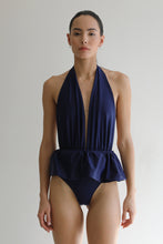 Load image into Gallery viewer, One-front Swimsuit - Navy Blue