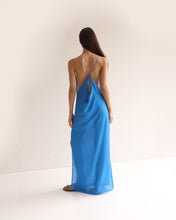 Load image into Gallery viewer, V-Neck Cover Dress - Klein Blue