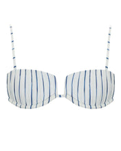 Load image into Gallery viewer, Nervura Square Bikini Top - Print Navy