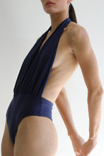 Load image into Gallery viewer, One-front Swimsuit - Navy Blue