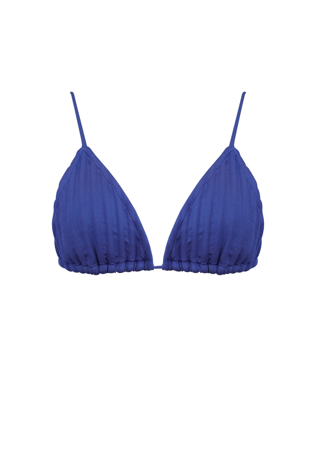 Maxi Nervura Triangle Bikini Top - Blue