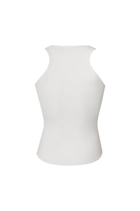 Cutout Bar Blouse Top - White