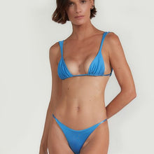 Load image into Gallery viewer, Triangle With Fixed Strap Bikini Bottom - Celest Blue