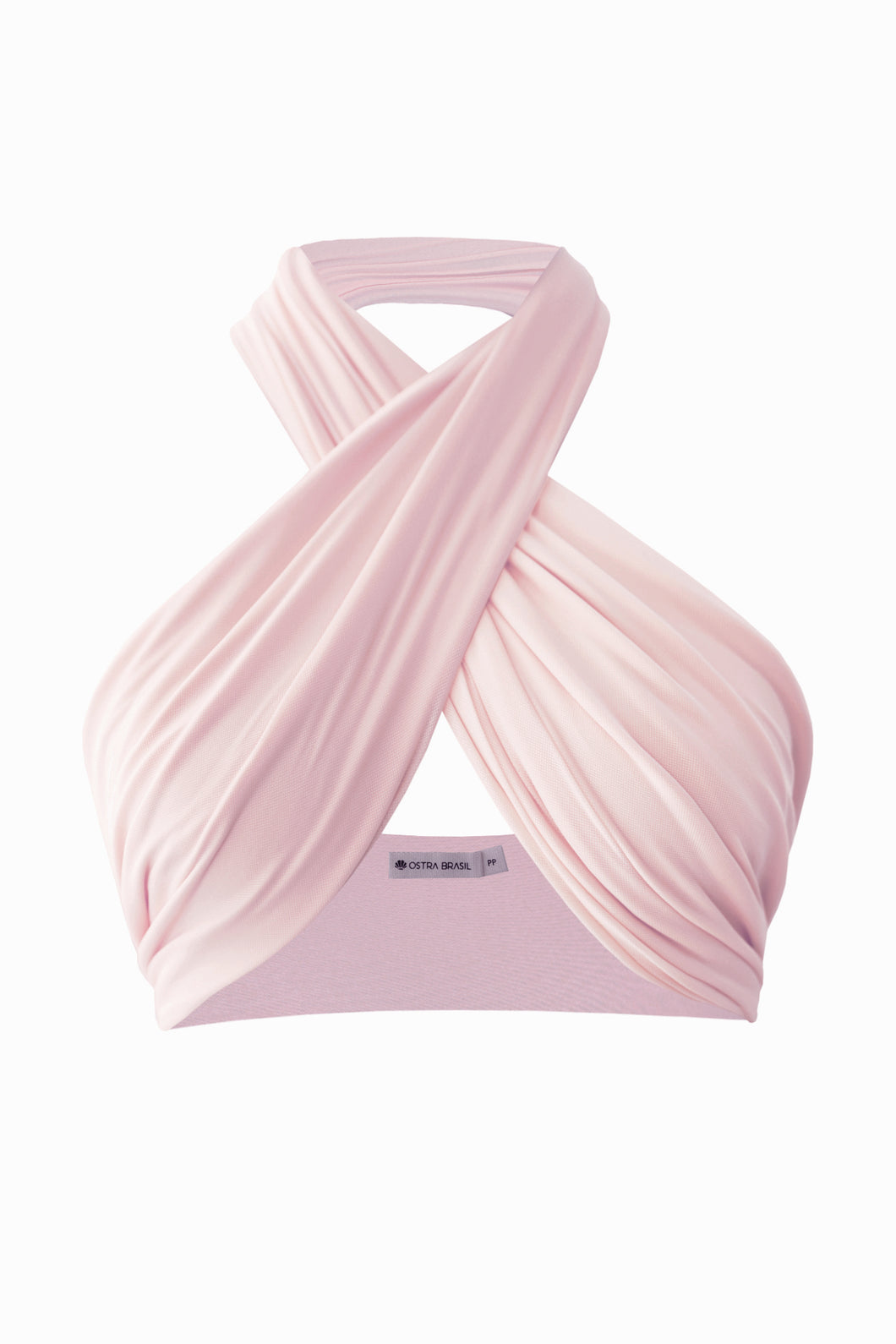 Tie Band Bikini Top - Pink Tulle