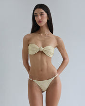 Load image into Gallery viewer, Triangle With Fixed Strap Bikini Bottom - Neutral Square Print