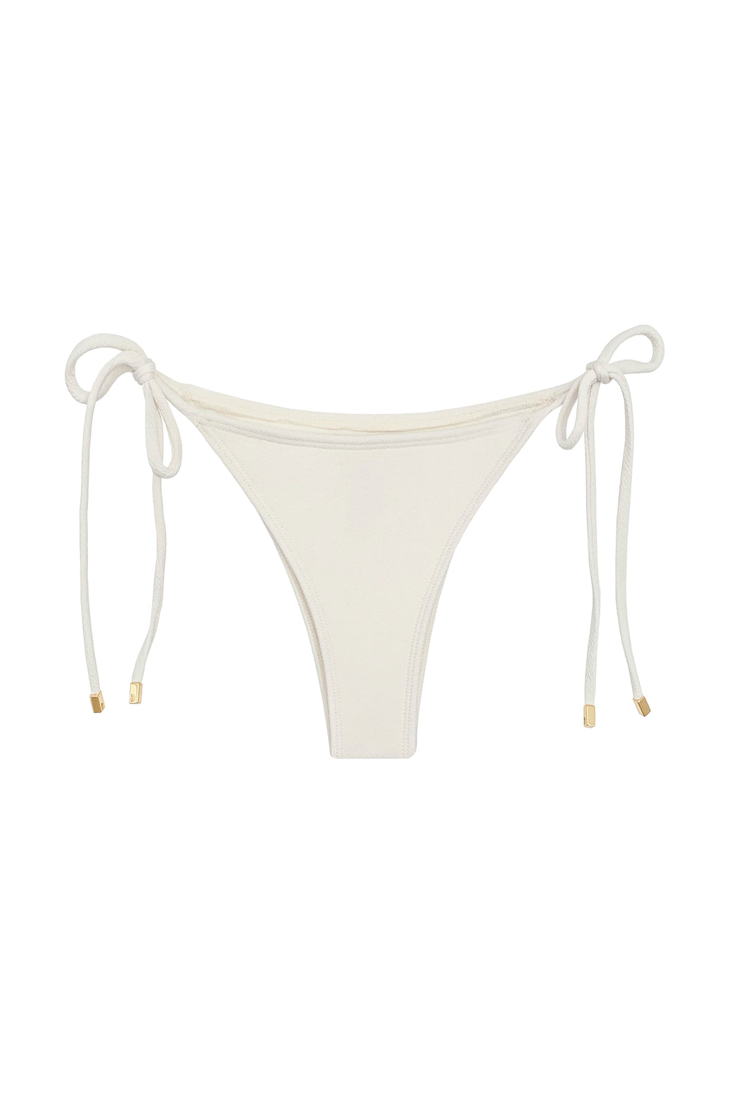 Triangle Bikini Bottom - Off-White Texture