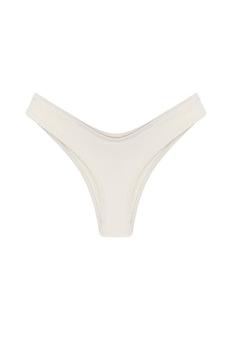 Delta Wing Thong Bikini - Off-White Texture