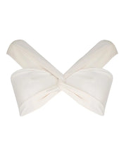Load image into Gallery viewer, Crossed Shoulder to Shoulder Bikini Top  - Off-White