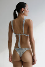 Load image into Gallery viewer, Triangle With Fixed Strap Bikini Bottom  - Blue Chain