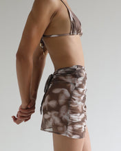 Load image into Gallery viewer, Ruched Mini Pareo Bottom - Brown Floral