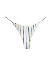 Load image into Gallery viewer, Triangle With Fixed Strap Nervura Bikini Bottom - Print Navy
