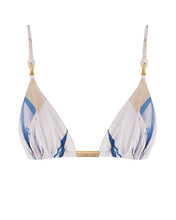 Load image into Gallery viewer, Triangle With Loops Bikini Top - Colorful Sails