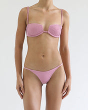 Load image into Gallery viewer, Square Ribbed Bikini Top - Dusty Rose