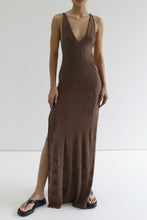 Load image into Gallery viewer, Cut-Out Cover Up - Brown Lace
