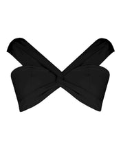 Load image into Gallery viewer, Shoulder to Shoulder Cross Bikini Top - Black