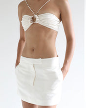 Load image into Gallery viewer, Ruched Inverted Bikini Top - Off-White