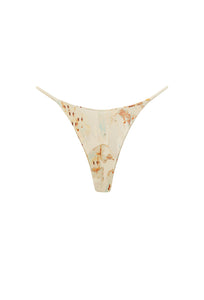 Triangle With Fixed Strap Bikini Bottom - Abstract Maurea