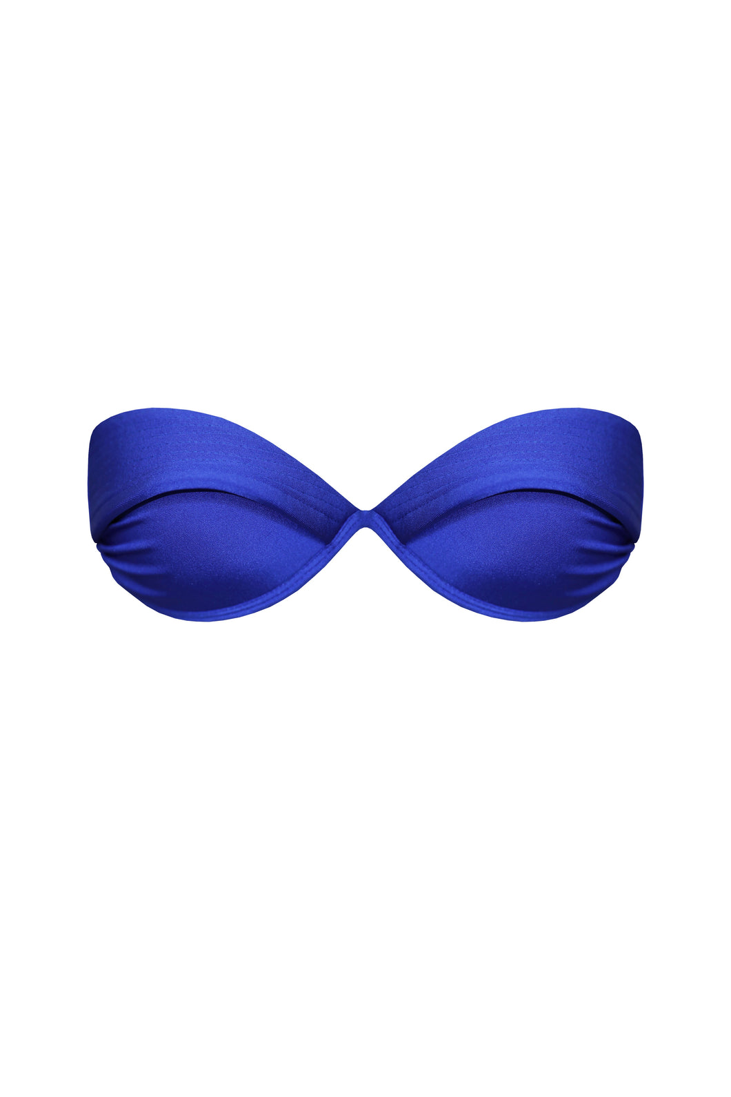 TQC Presponto Ruched Bikini Top - Blue