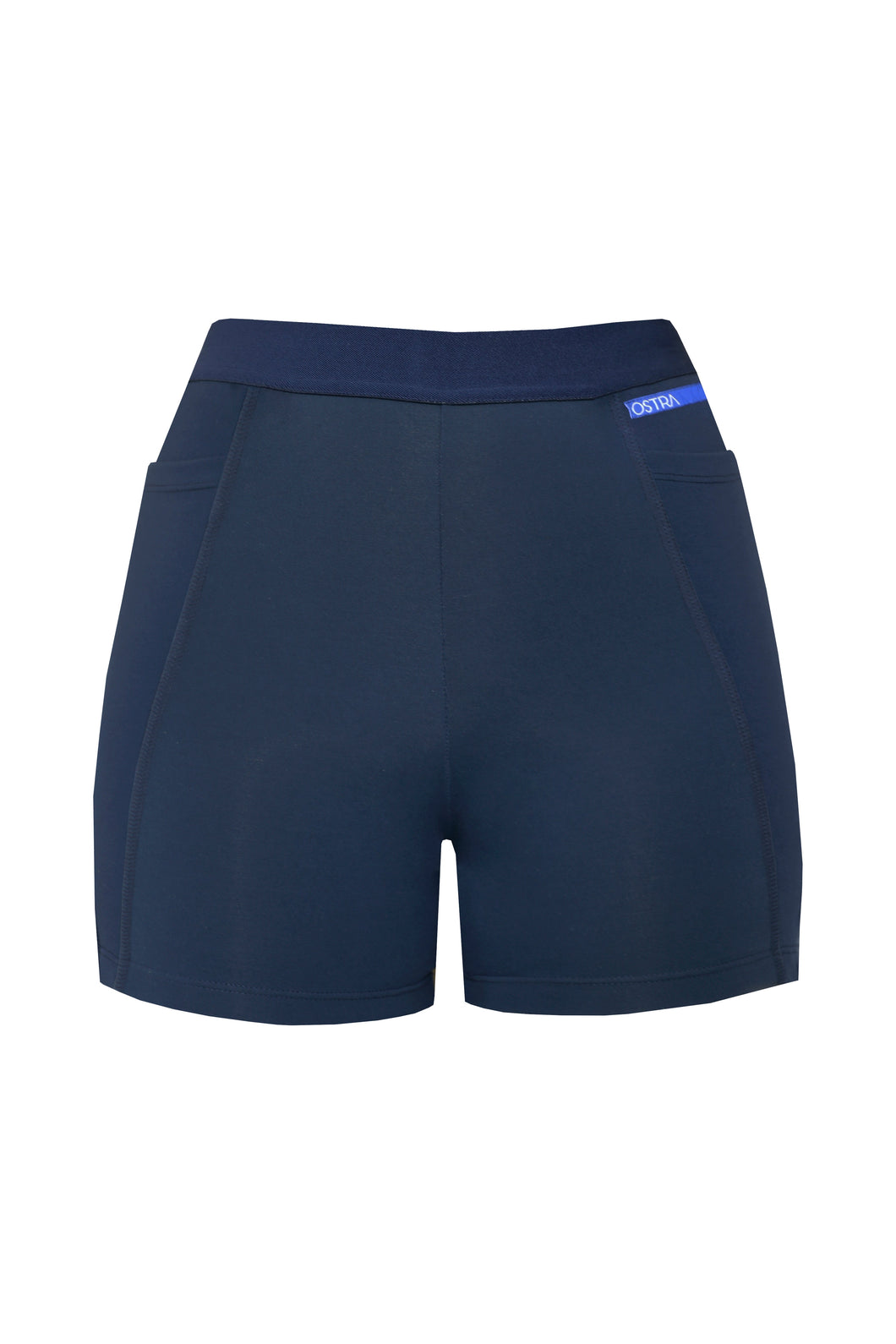 Shorts with Pocket Detail Bottom - Navy Blue