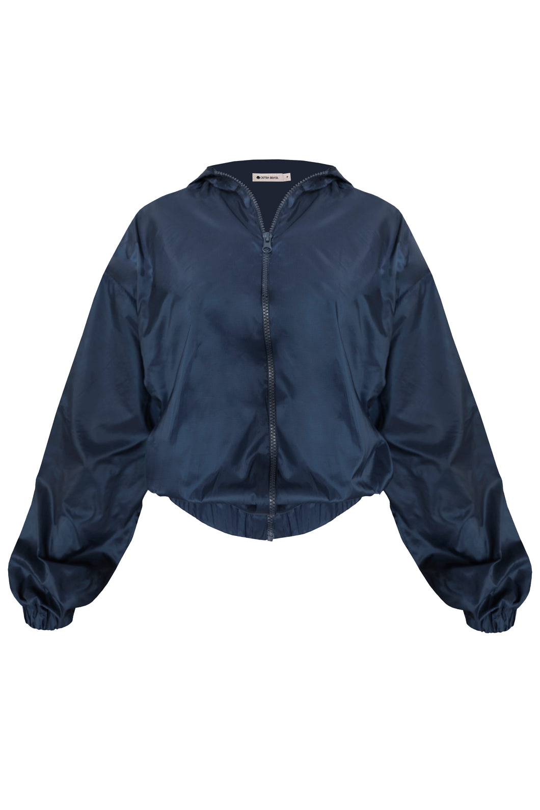 Windbreaker Jacket Top - Navy Blue