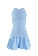 Load image into Gallery viewer, Ruched Mini Dress - Light Blue