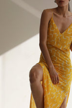 Load image into Gallery viewer, V-Neck Beach Cover-Up - Yellow Attos