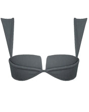 Load image into Gallery viewer, Structured Bias Robust Bikini Top - Graphite