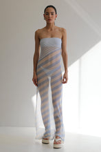 Load image into Gallery viewer, TQC Tulle Beach Cover-Up- Blue Stripes