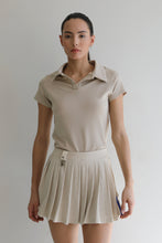 Load image into Gallery viewer, Polo Jersey Blouse Top - Natural Jersey