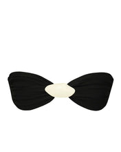 Load image into Gallery viewer, Shell Straight Bikini Top - Black