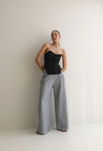 Load image into Gallery viewer, Tailored Structured Vest Top - Black