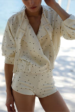 Load image into Gallery viewer, Jacket Top - Off-White Polka Dot Print