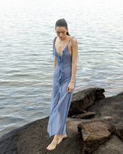 Load image into Gallery viewer, Bias Ruffle Cover-Up - Blue
