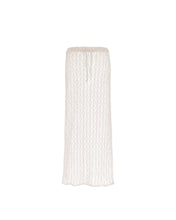 Load image into Gallery viewer, Long Straight Low Waist Crochet Skirt Bottom - Off-White