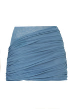 Load image into Gallery viewer, Mini Skirt with Ruffles Bottom - Blue Tulle