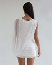 Load image into Gallery viewer, Ruffled cover Dress - Tule Off-White