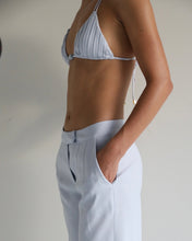 Load image into Gallery viewer, Straight Low Waist Pants Bottom - Light Blue