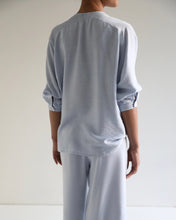Load image into Gallery viewer, Cut-Out Tunic Shirt - Textured Light Blue