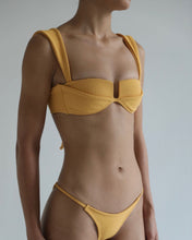 Load image into Gallery viewer, Structured Bias Bikini Top - Mango Crepe