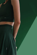 Load image into Gallery viewer, Pencil Skirt with Fixed Shorts Bottom - Green Piquet Flag